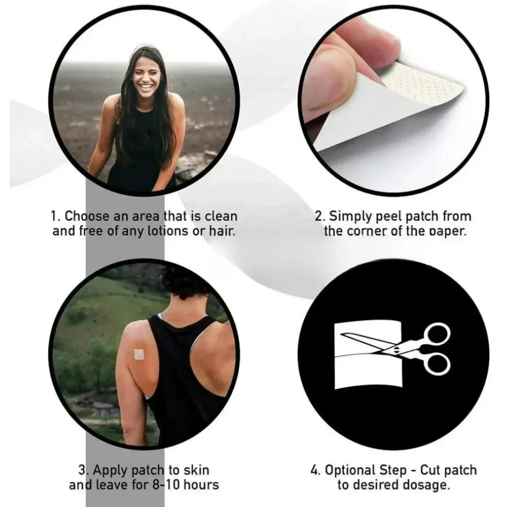 30 Patches Rapid-Release Omega-3 Fish Oil Transdermal Patches for Heart Cardiovascular Support