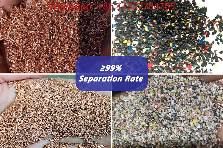 Waste cable and wire recycling machine WD-200 copper granulator copper cable and wire granulator