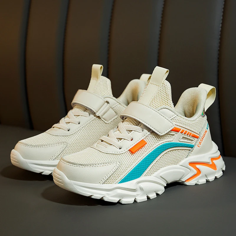 

Новые детские кроссовки из дышащей сетки, легкая повседневная обувь для детей, мягкая подошва, нескользящая, летняя, для мальчиков и девочек, для бега и тенниса