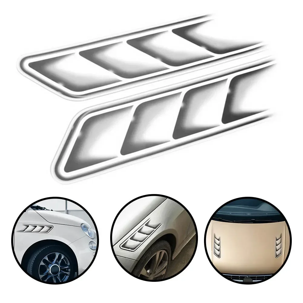 New DIY 3D Car Sticker Front Engine Hood Sticker Wheel Arch Eyebrow Door Side Stickers Decoration Modification