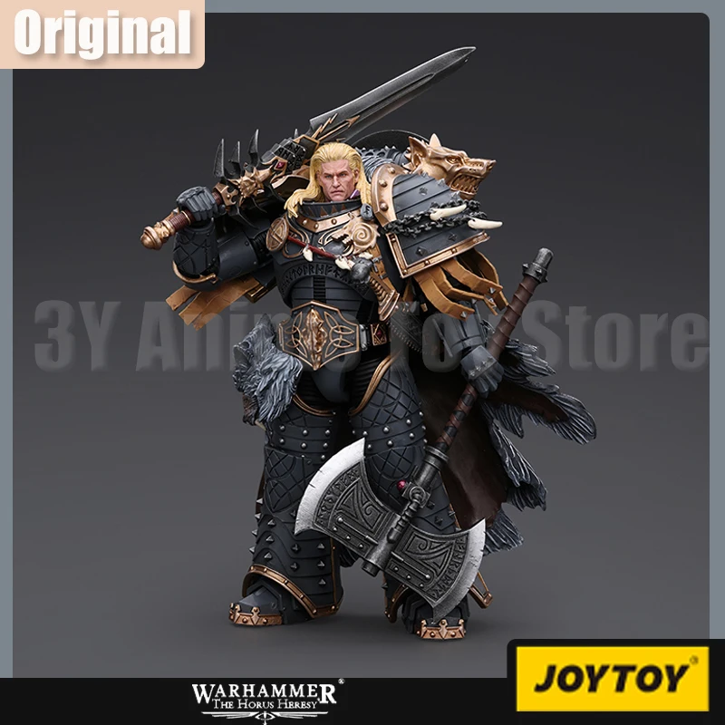 JOYTOY Warhammer 30k 1/18 Action Figure Space Wolves Leman Russ Primarch of the VIth Legion Model Doll Collection Toy Xmas Gift