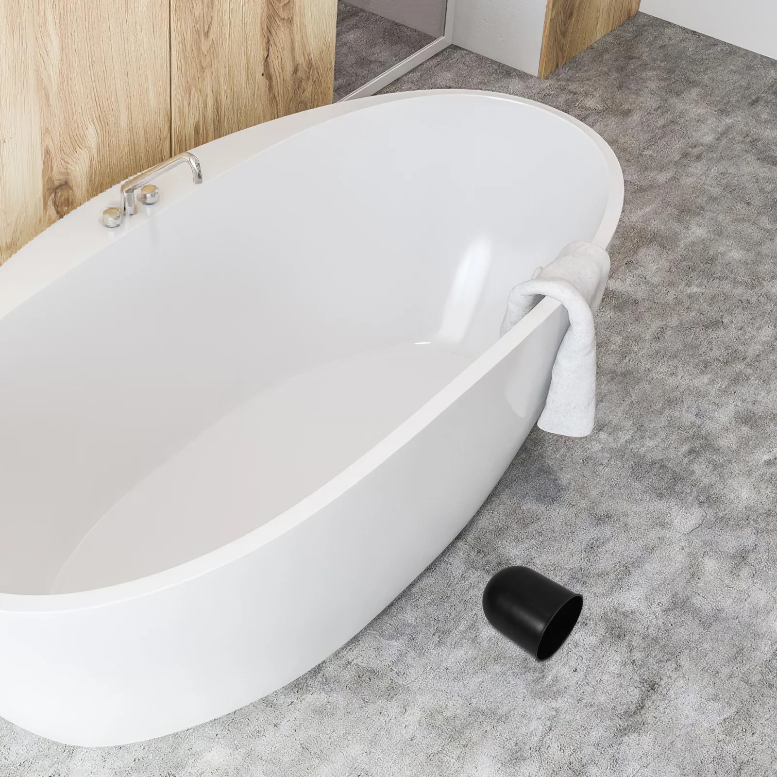 

2Pcs Toilet Bowl Cup Round Buttom Base Bowl Bathroom Accessories Multifunctional Storage Plastic Holder Easy Maneuvering