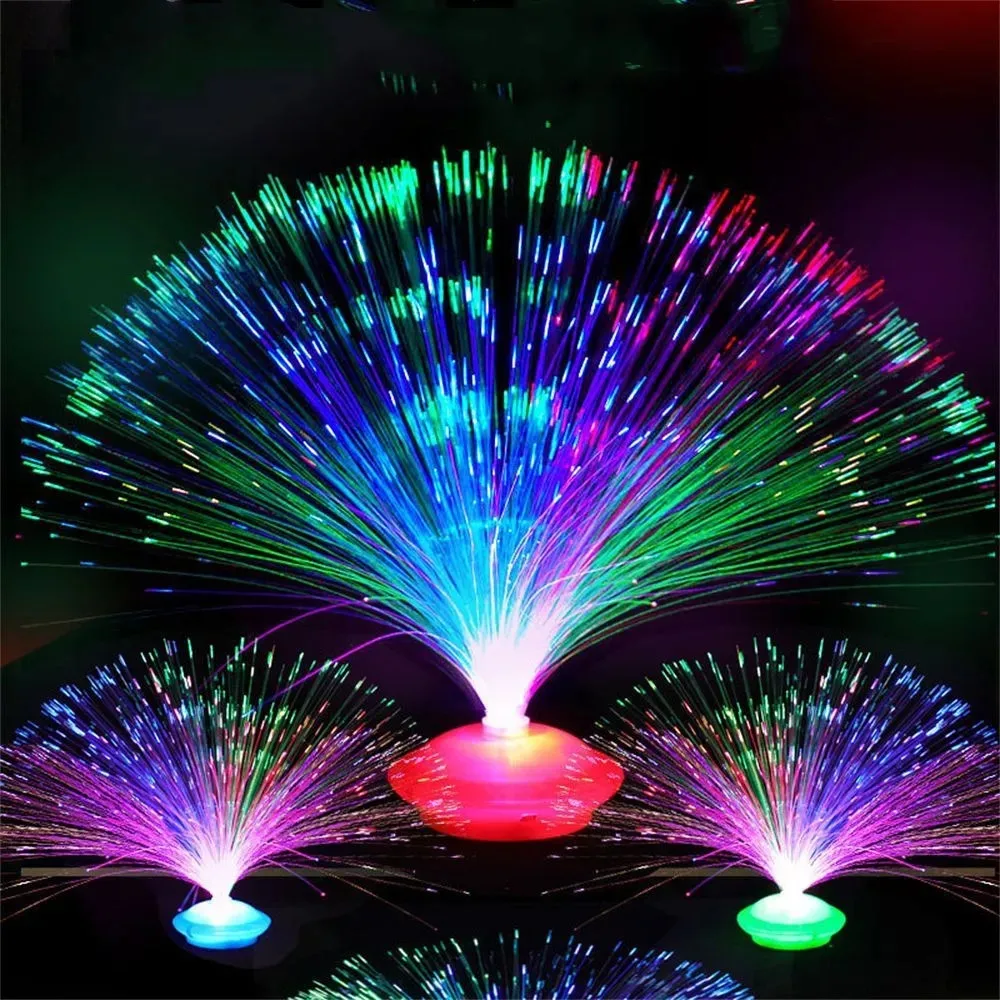 

Creative Holiday Luminous Decoration Fiber Lamp Colored Fiber Optic Light Night Lamp Kids Toys Camping Atmosphere Lamp Supplies