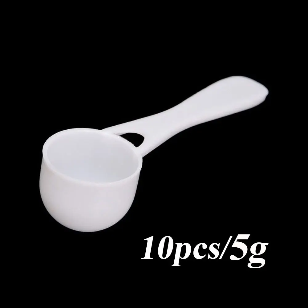 10PCS Home Kitchen Scoop Plastic 1/3/5/10g Measuring Spoon Coffee Milk