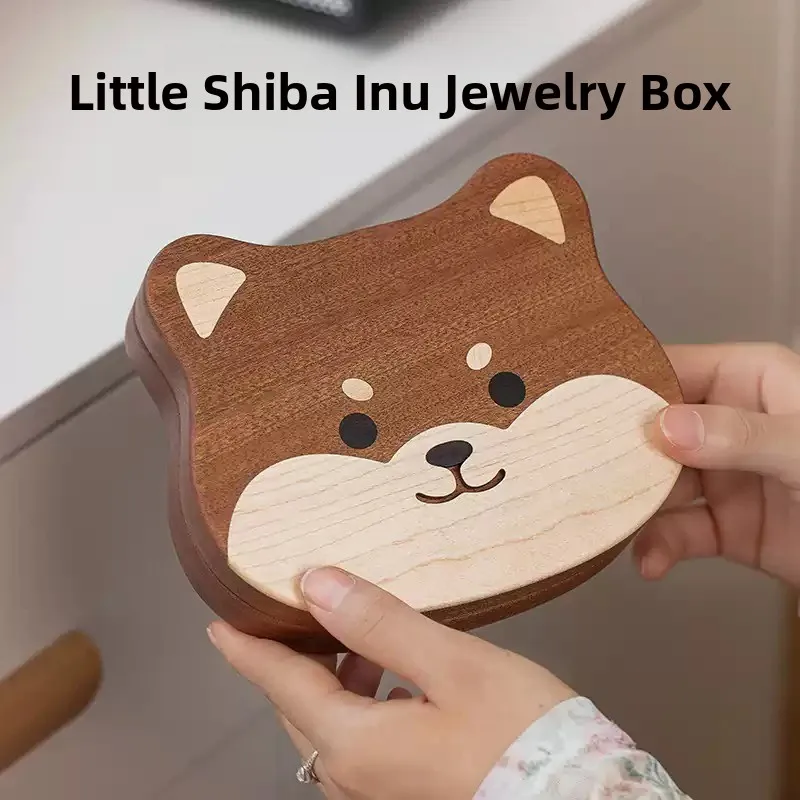 

Portable High-End Wooden Jewelry Box Real Wood Storage Box for Gold Nelaces And Accories Birthday Gift from enfan