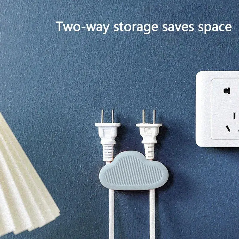 Soporte de escritorio para cables, enrollador, Clips de Cable montados en la pared, Clips de Cable de cargador adhesivos para teléfono, cargador USB, auriculares, ratón y teclado