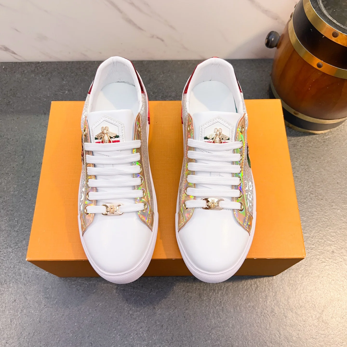 Men's Lac-up Sport Shoes outdoors Handmade Leather Casual Shoes Design Sneakers Man Comfortable Sports shoes