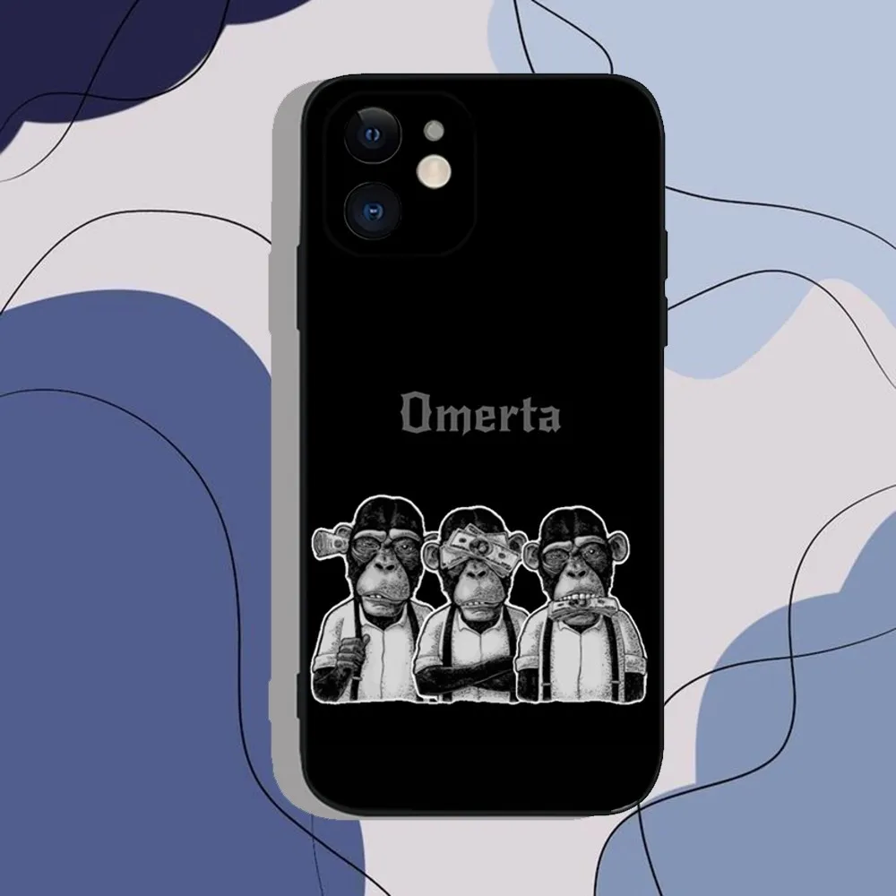 الهيب هوب Maes Omerta جراب هاتف آيفون 16 15 14 13 12 11 برو ماكس Mini X XS SE 7 8 Plus 16E للصدمات عدم الانزلاق غطاء Fundas