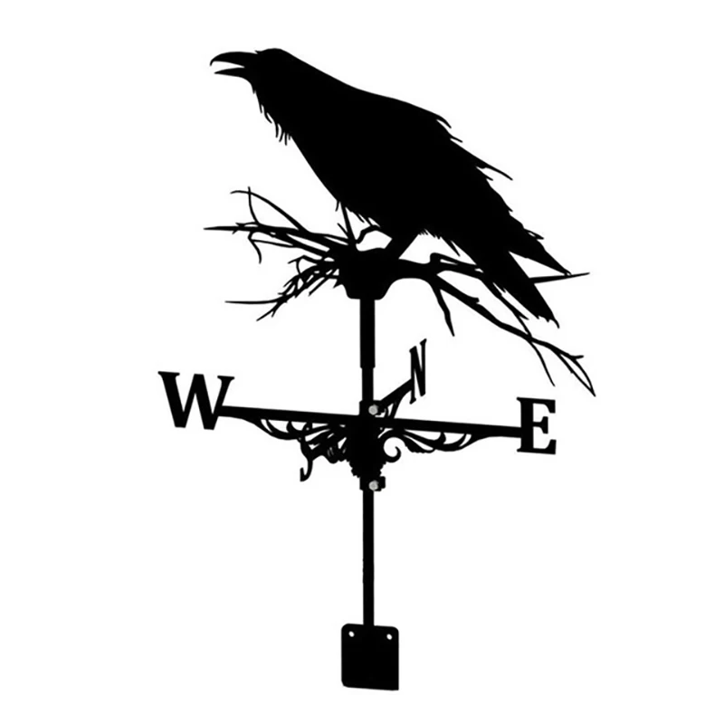 

Stainless Steel Weather Vane Retro Farm Scene Garden Stake Weathervane Professional Measuring Tools Patio Yard Decor