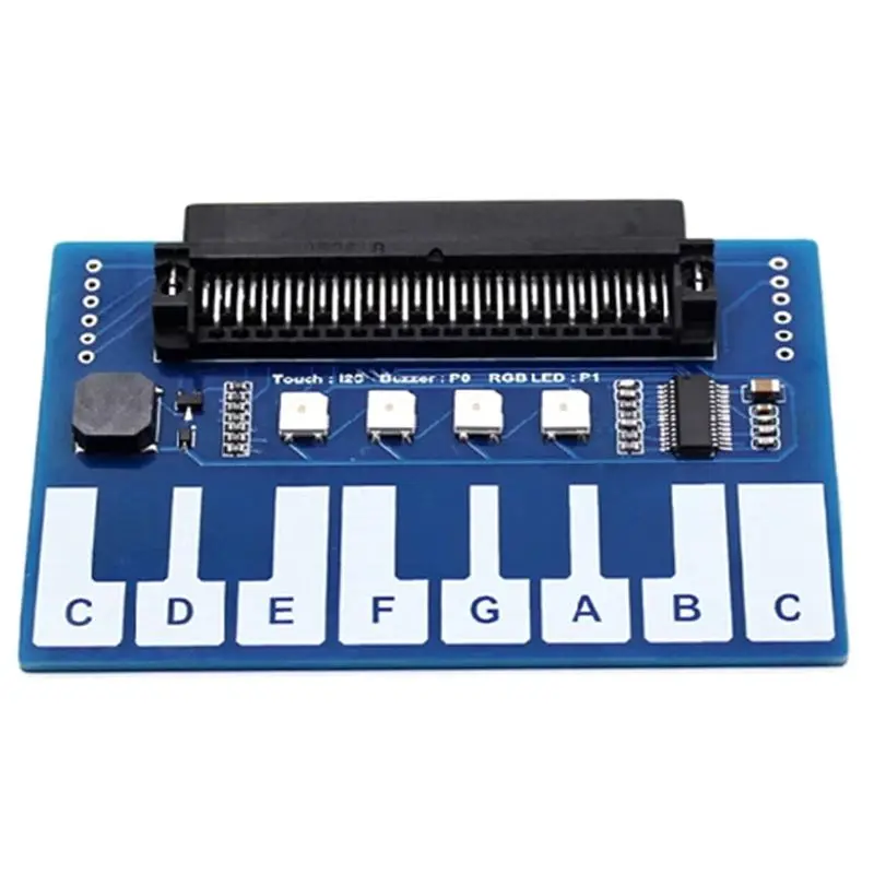 

ABSK-For Micro-Bit Expansion Board Mini Piano Music Expansion Board Cool Colourful Lights/Buzzer/Keypad I2C Interface