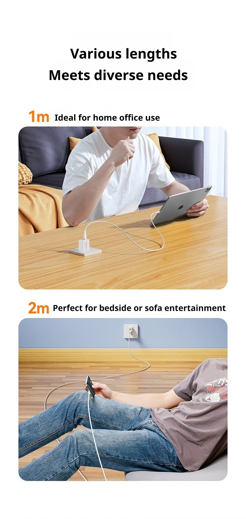 SAMZHE Typ-C zu Typ-C 100W 5A Schnellladekabel, Superschnelles Laden für Huawei Mate 80, Xiaomi, Vivo, Honor, Android 88W/66W – Detail 13