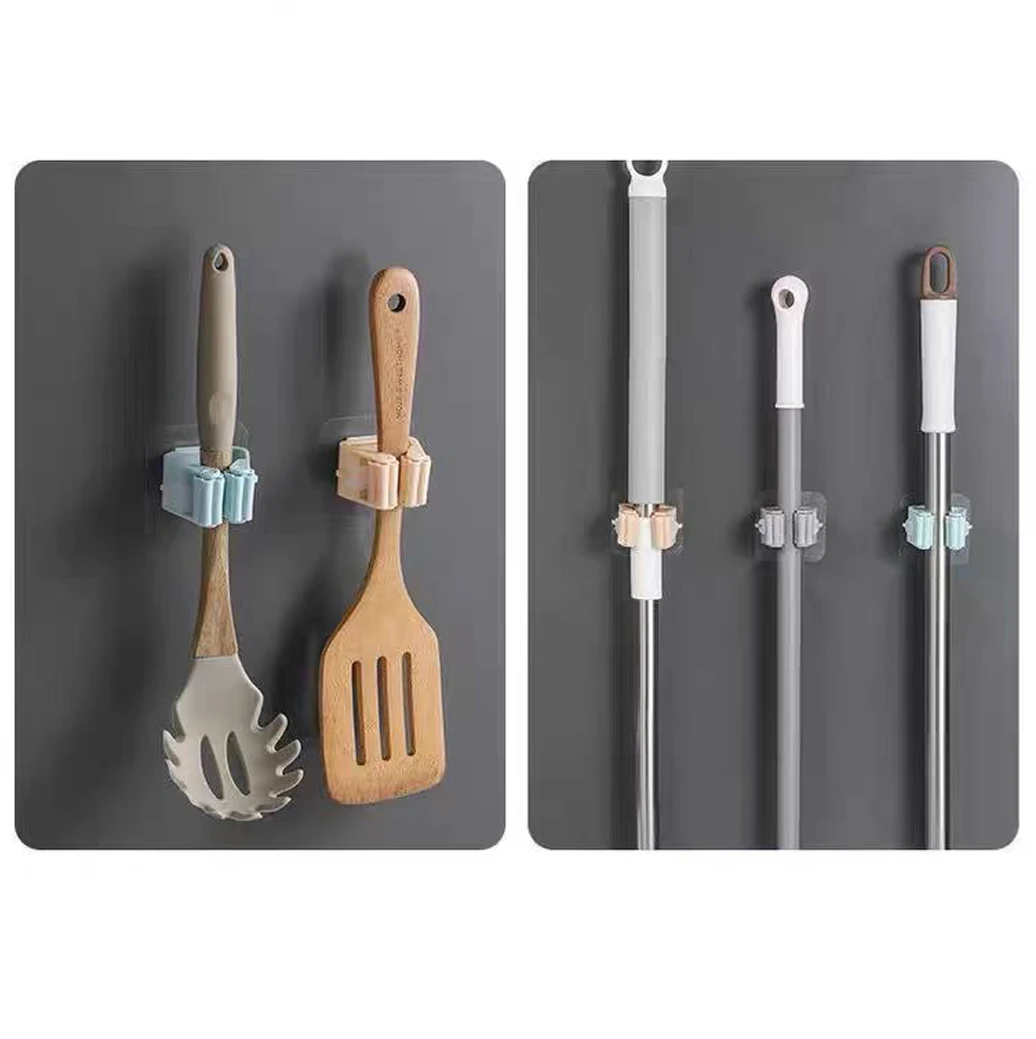 Sweeping Brush Hook No-Punch Storage Organizer Broom Holder Lightweight Mop Holder For Storage Kitchen Home - Image 3