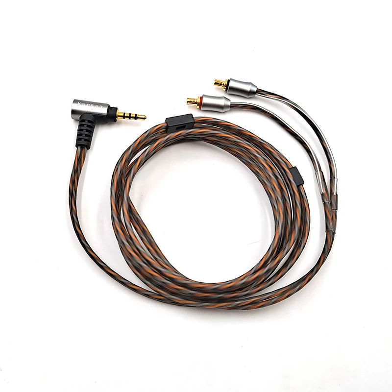 Earmax لسماعات الصوت تكنيكا LS50 E50 E70 LS400 LS70 LS300 LS200 A2DC قابلة للاستبدال 2.5 مللي متر كابل التوازن الفضة مطلي