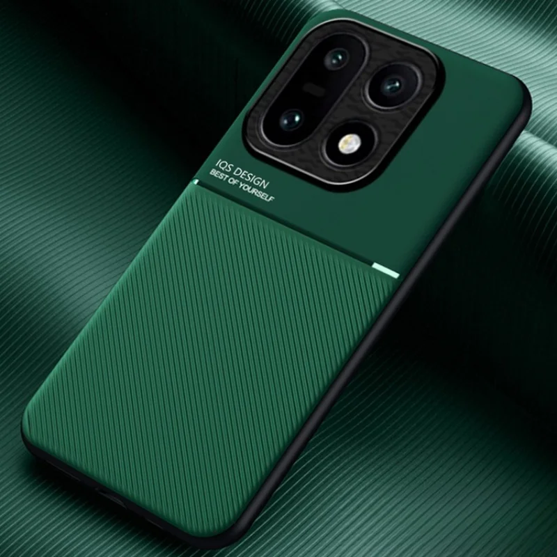 Stoßfeste Schutzhülle Luxuriöse Weiche Leder-Handyhülle für OnePlus15 One Plus15T ACE6 1+ACE6T 1+15R mit Magnetischem Autohalter