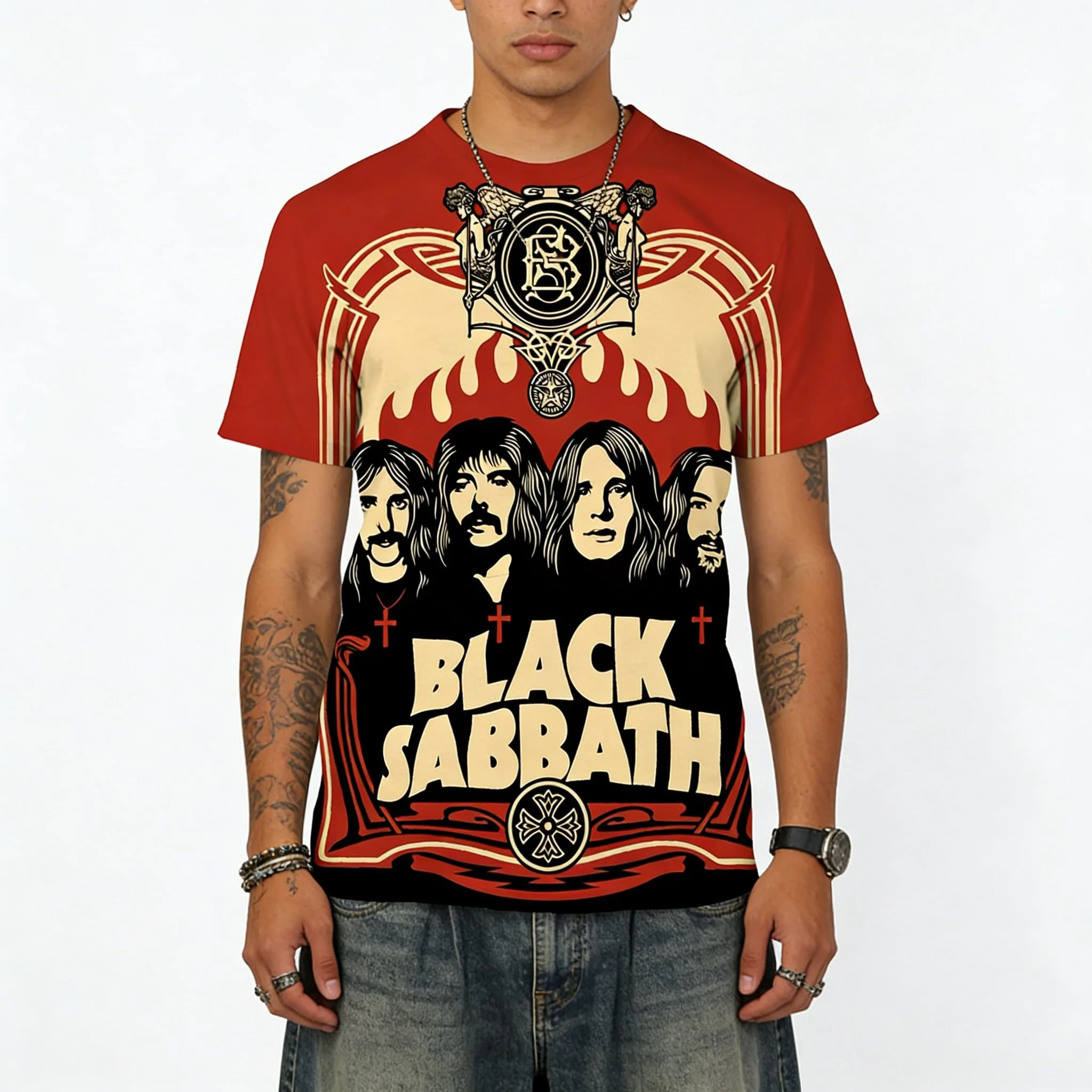 Black Sabbath Band 3D Printed  Casual Cool Short Tee Men Women Adults Children Boy Gril Kids Parent Child quick dry Tshirt