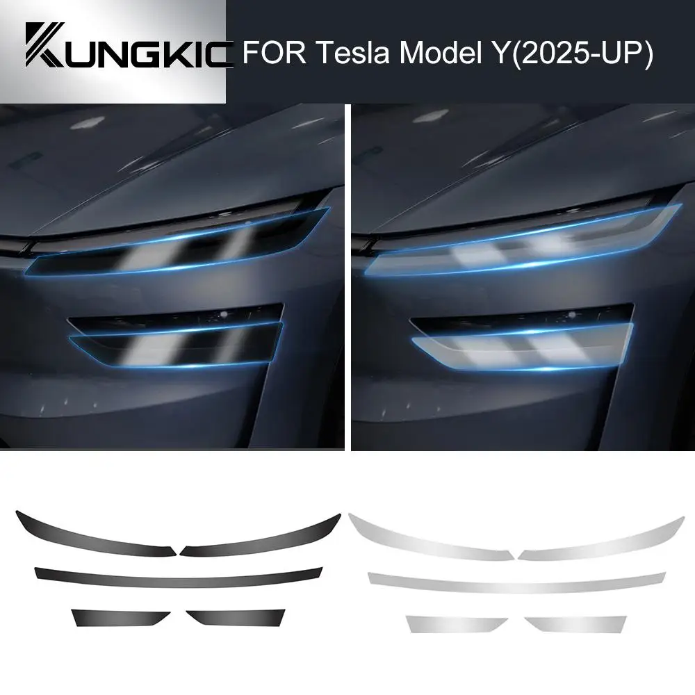 

PPF Автомобильная защитная пленка для фар для Tesla Model Y Juniper 2025-up Прозрачная защитная пленка для задних фонарей B-стойки