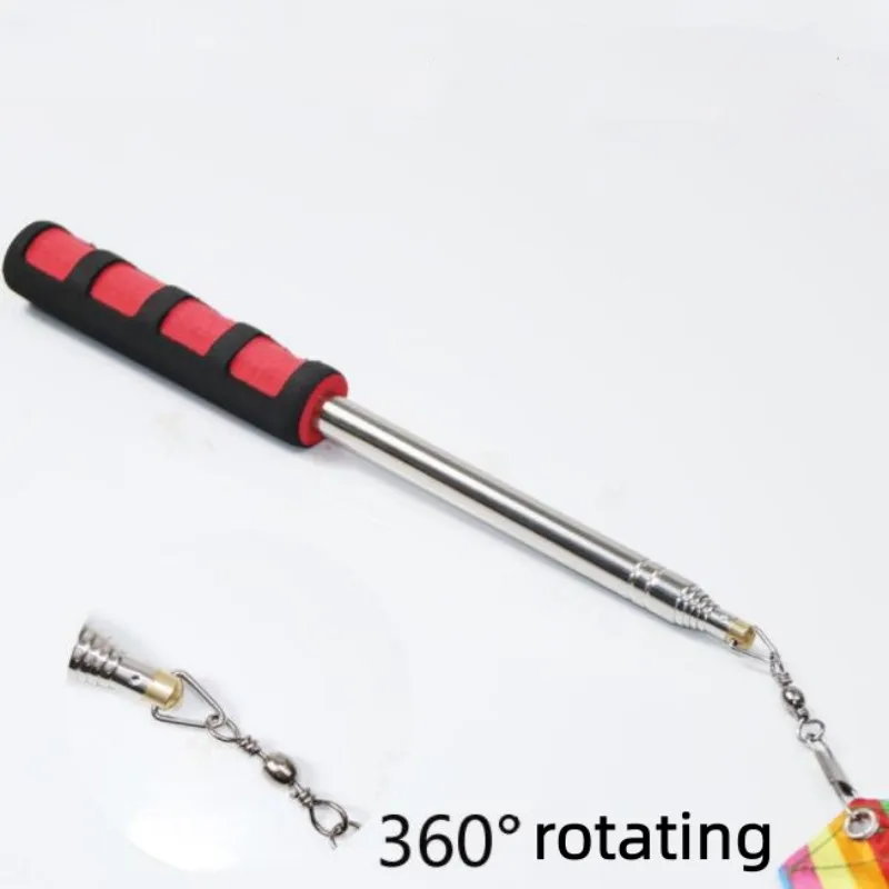 Guide Telescopic Flagpole Pointer Ribbon Bar Telescopic Stainless Steel Travel Whiteboard Indication Teaching Resources