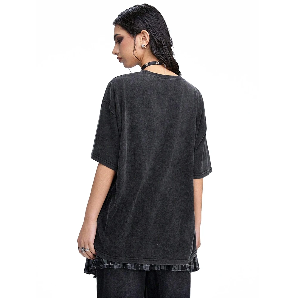 Salty Lit Heart Tee Roze Hart Strand Grafisch Casual Losse Korte Mouwen Zomer Ontspannen Trendy Speelse Comfortabele Top