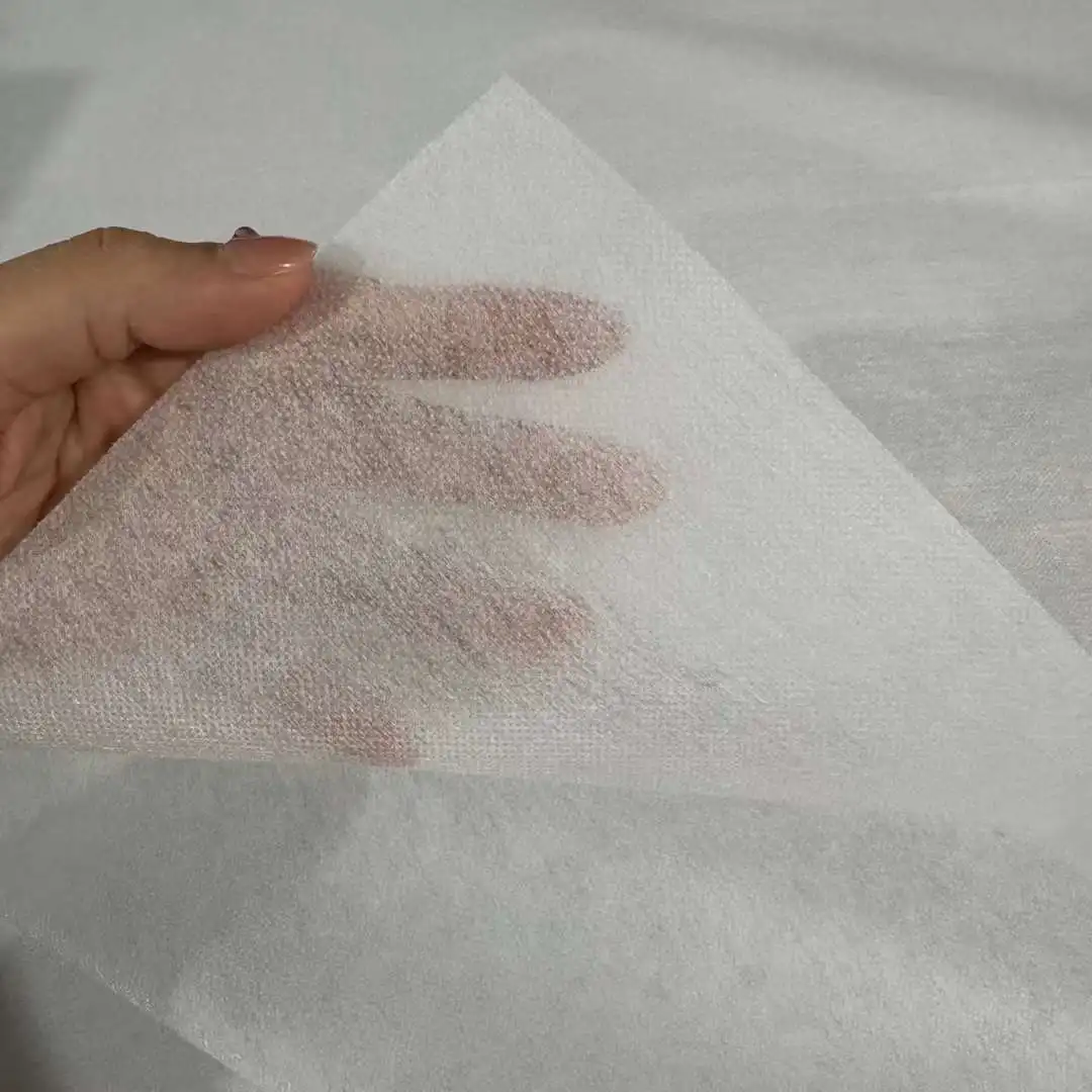 40g double point lining non-woven lining, placket, pocket opening paper lining with adhesive paper, plain pressing  1-1M