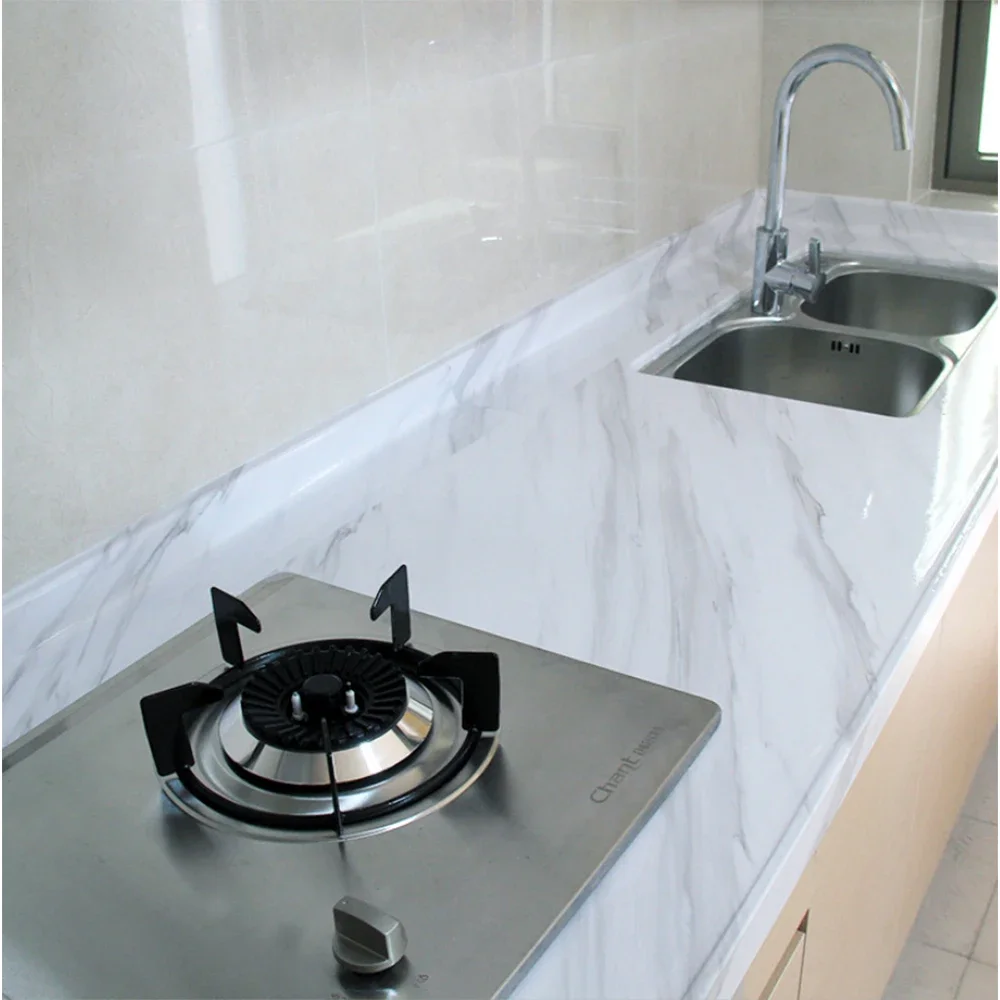 Marble Vinyl Self Adhesive Wallpaper for Bathroom Kitchen Cupboard Table Wall Contact Paper PVC Waterproof Wall Stickers