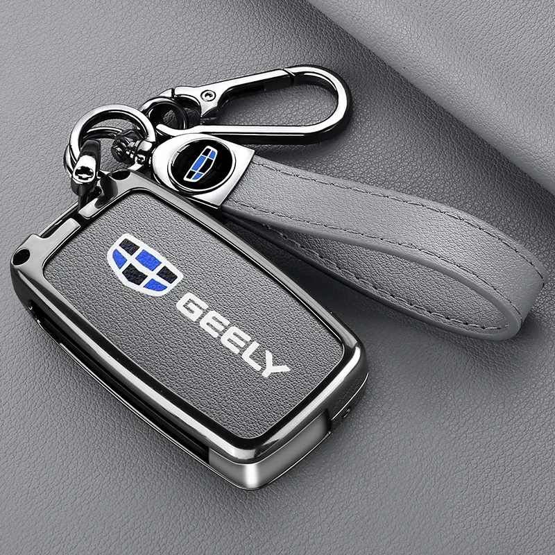 For Geely Global Eagle GX7 Diliao EC715/718EC820 Vision SC7 Car Smart Remote Key Case Cover Emblem Protection Shell Accessories