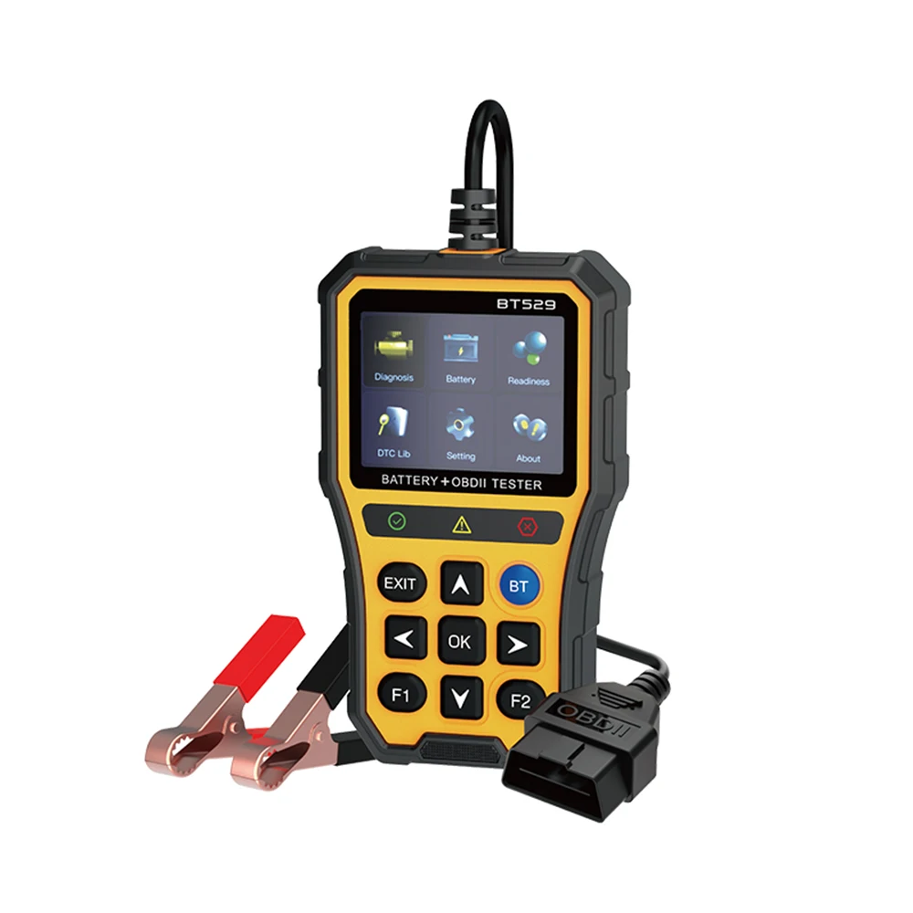 BT529 OBD Car Battery Tester Internal Resistance Check Battery Health Monitor Vehicle Scanner System Check Tool