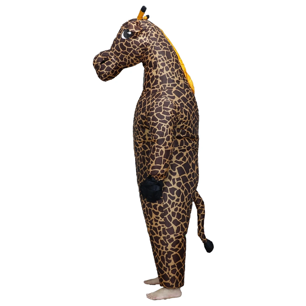 الزرافة نفخ زي التميمة موكب الكبار شخصية تأثيري هالوين ملاهي حفلة عيد ميلاد مجموعة