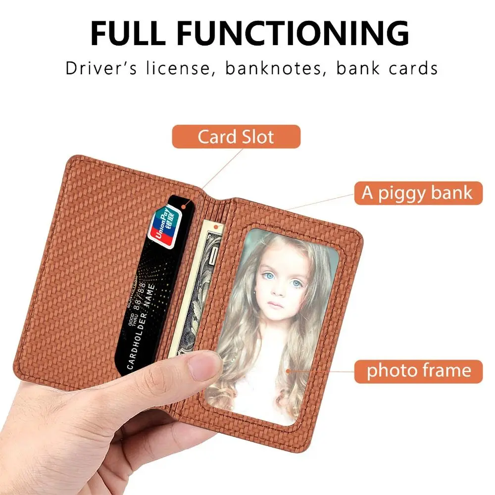 Leather Phone Card Slot New Universal Creative Wallet Case Multifunctional Adhesive Card Clip Cell Phone