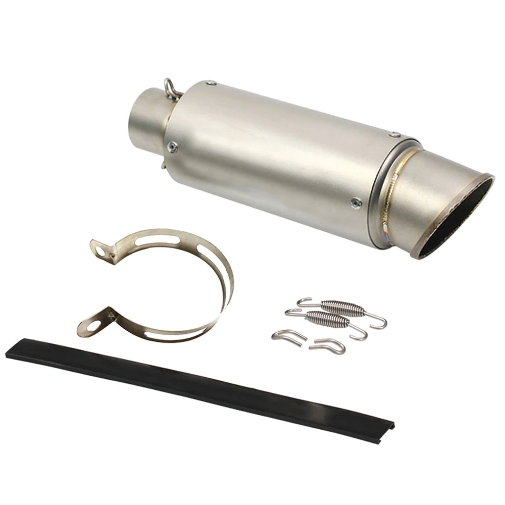 

Exhaust Muffle 51mm Motorcycle Exhaust Escape Motorcycle Scooter Dirt Bike Muffler Pipe Stainless Steel Exhaust Escape