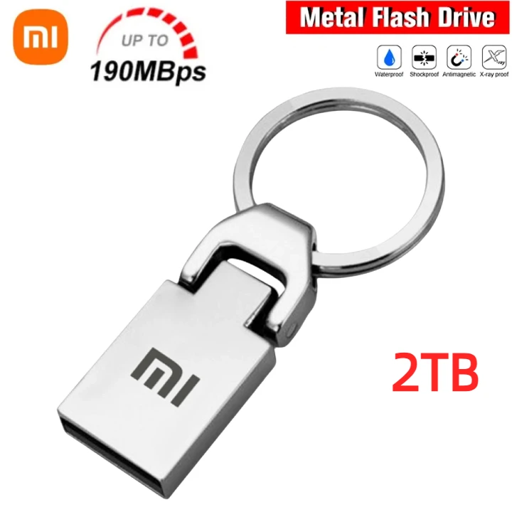 محرك أقراص ذاكرة USB معدني من شاومي ، محرك أقراص فلاش ، عصا ذاكرة ، مفتاح ذاكرة Cle ، 1 ، 2 من من Xiaomi