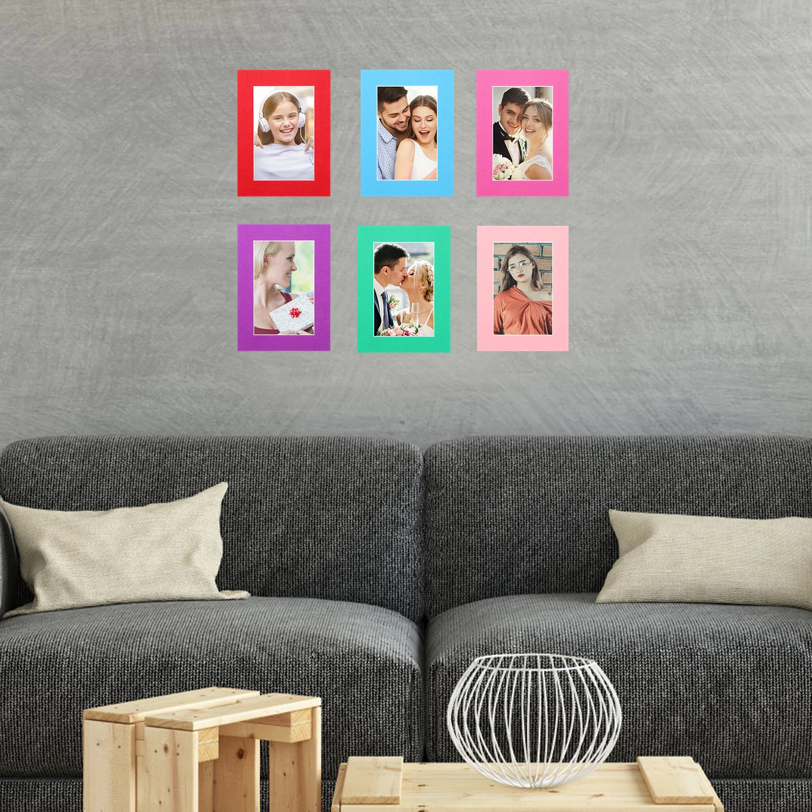 

30 Pcs Picture Frames Collage Wall Decor Photo Decorative Paper Portrait Bulk Multiple