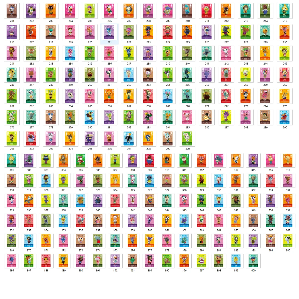 المبيعات الفورية بطاقات جديدة لعبة عالية الجودة بطاقات NFC بطاقات الحيوان سلسلة 1-5 العلامات لمجموعة NS Switch Wii Lite U #2