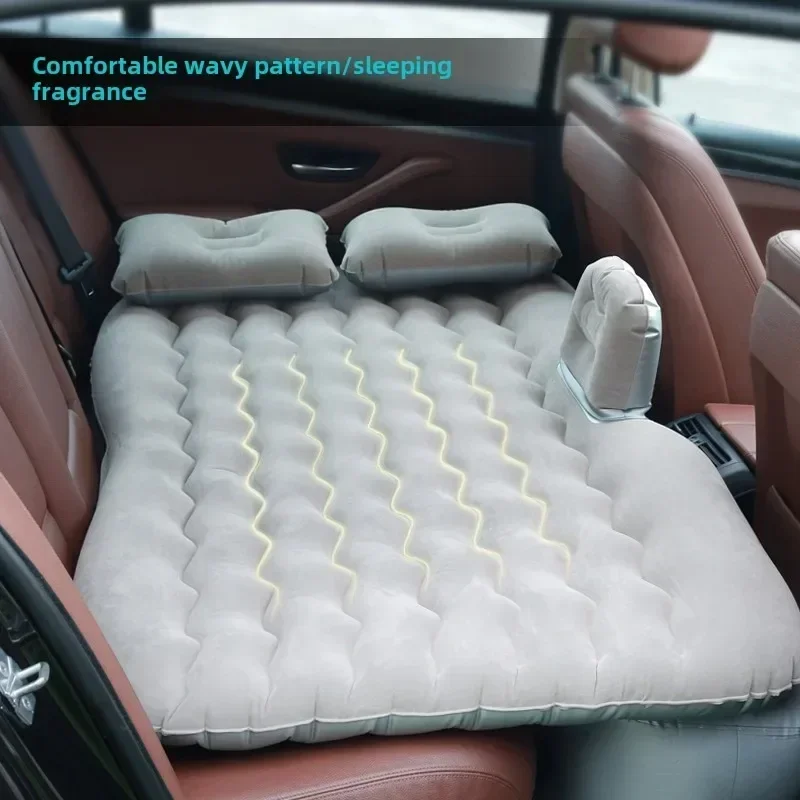 

1 Set Universal Car Travel Inflatable Bed Auto Back Seat Trunk Mattress Air Bed Pillow for Travel Camping Family Outing