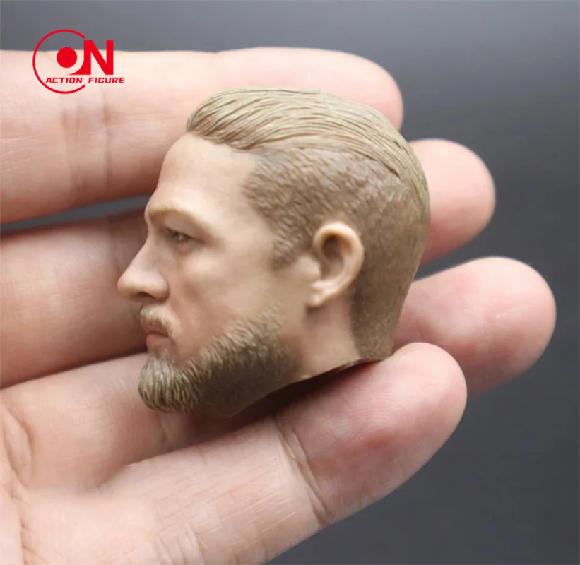1/6 Skala Charlie Hunnam Kopf Sculpt PVC Männlichen Kopf Carving Modell Fit 12'inch Soldat Action Figur Körper