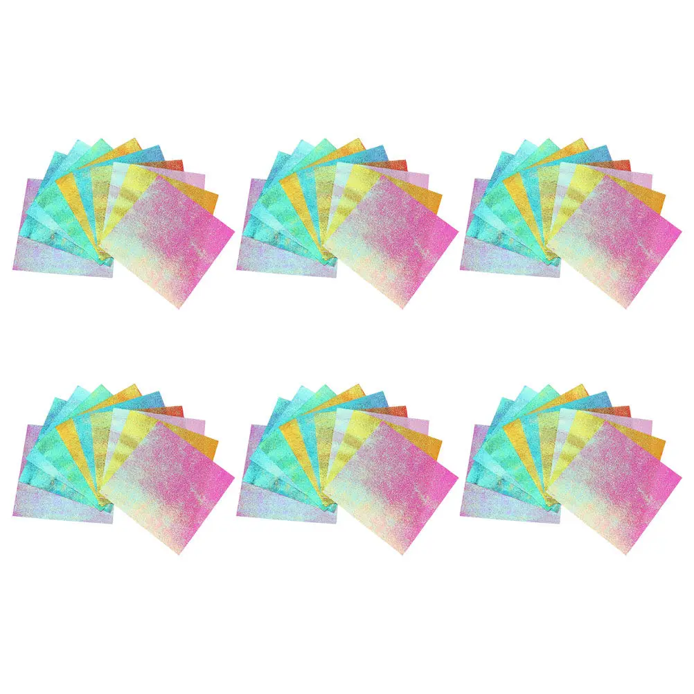 Shiny Origami Paper 15cm Square Pearlescent Craft Sheets for DIY Scrapbooking, Folding Art, Mixed Colors