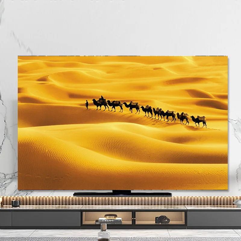 غطاء غبار تلفزيون غطاء غبار من القماش مقاس 32-75 بوصة لطيف على الطراز الأوروبي غطاء شاشة حماية شاشة LED #3