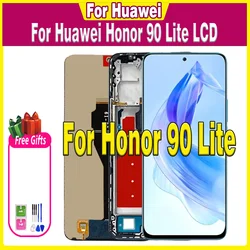 6.7'' LCD For Huawei Honor 90 Lite LCD Display Touch Screen Digitizer For Honor90 Lite 90 Lite LCD CRT-NX1 Frame Assembly