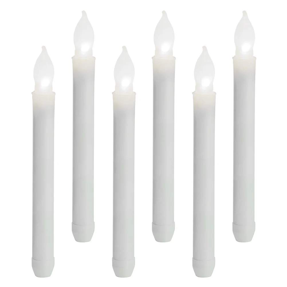 6Pcs LED Flameless Candles Operated Table Centerpiece Party Lights No Dripping Wax Safe Reliable Lights