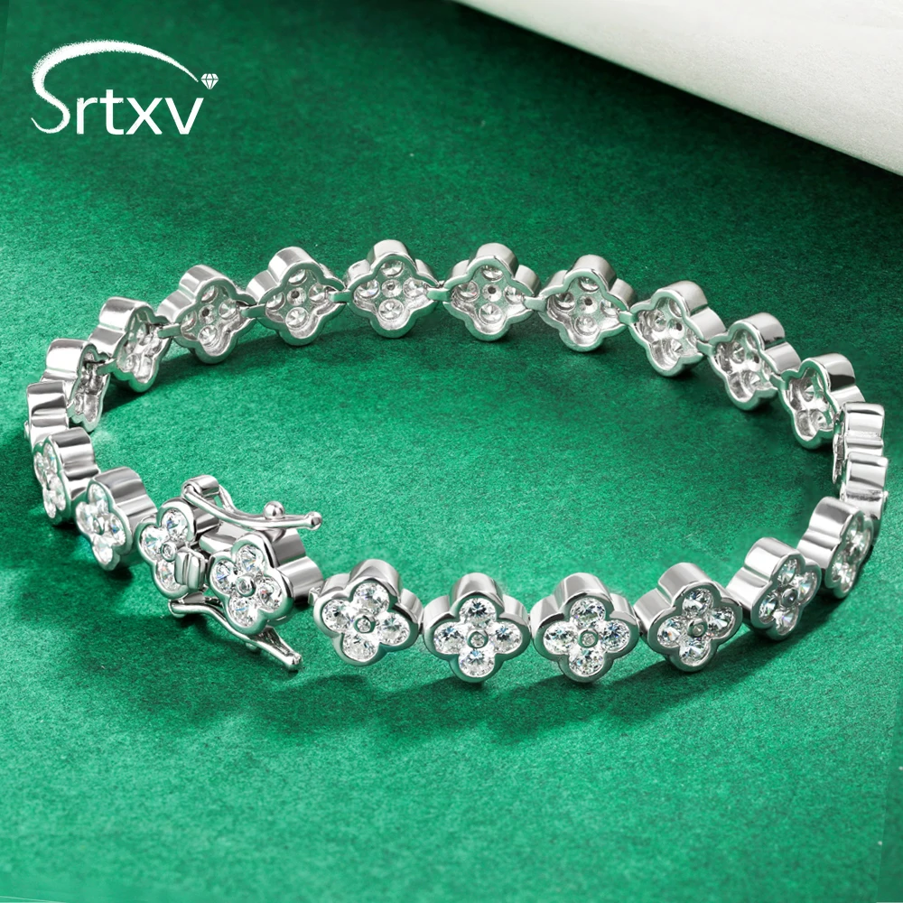 100% S925 Sterling Silver 2mm High Carbon Diamond Bracelets For Women Sparkling Bride Wedding Lucky Bangle Jewelry Birthday Gift