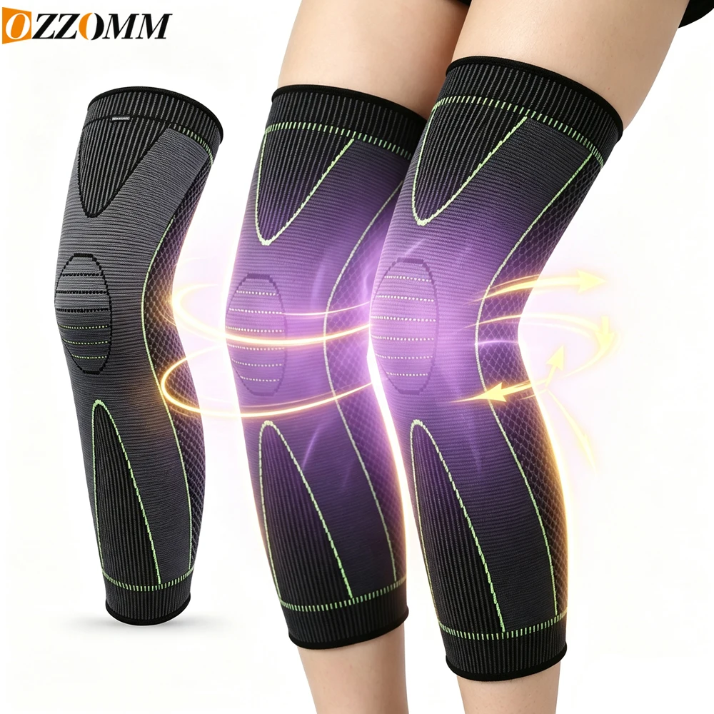 Full Leg Compression Sleeve for Men Women, Long Knee Brace Support for Running  Football Cycling,Varicose Veins & Leg Swelling