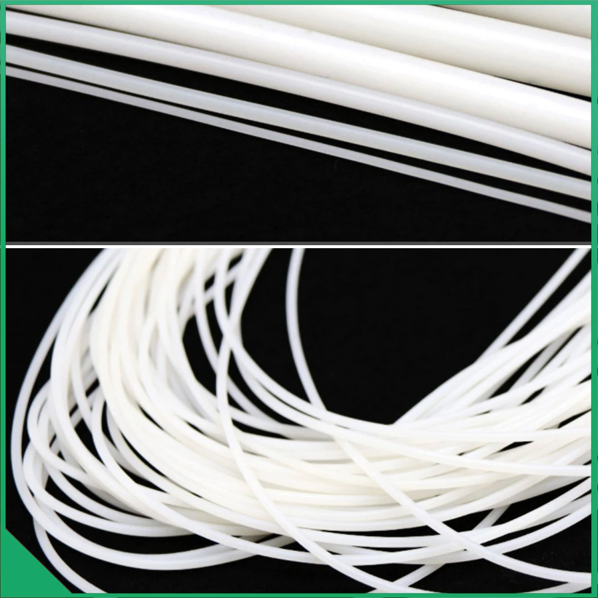 White Round Solid Silicone Cord Rubber Rod Bar Silicone Rubber Gasket Trim Seal Strips O Ring High Temperature Waterproof 1-11mm