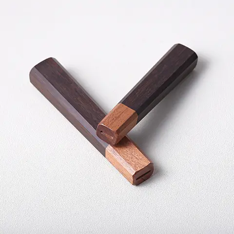 和風ナイフハンドル DIY キッチンシェフナイフ環境に優しい天然木製ナイフ作成詳細アクセサリー八角形ハンドル
