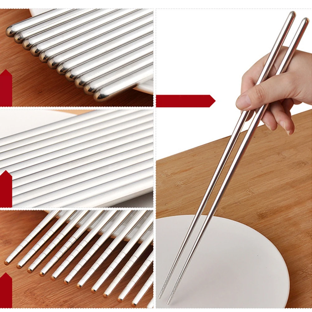 

Extended Chopsticks Hot Pot Long for Cooking Precisely-grooved Stainless Steel 14 Inch