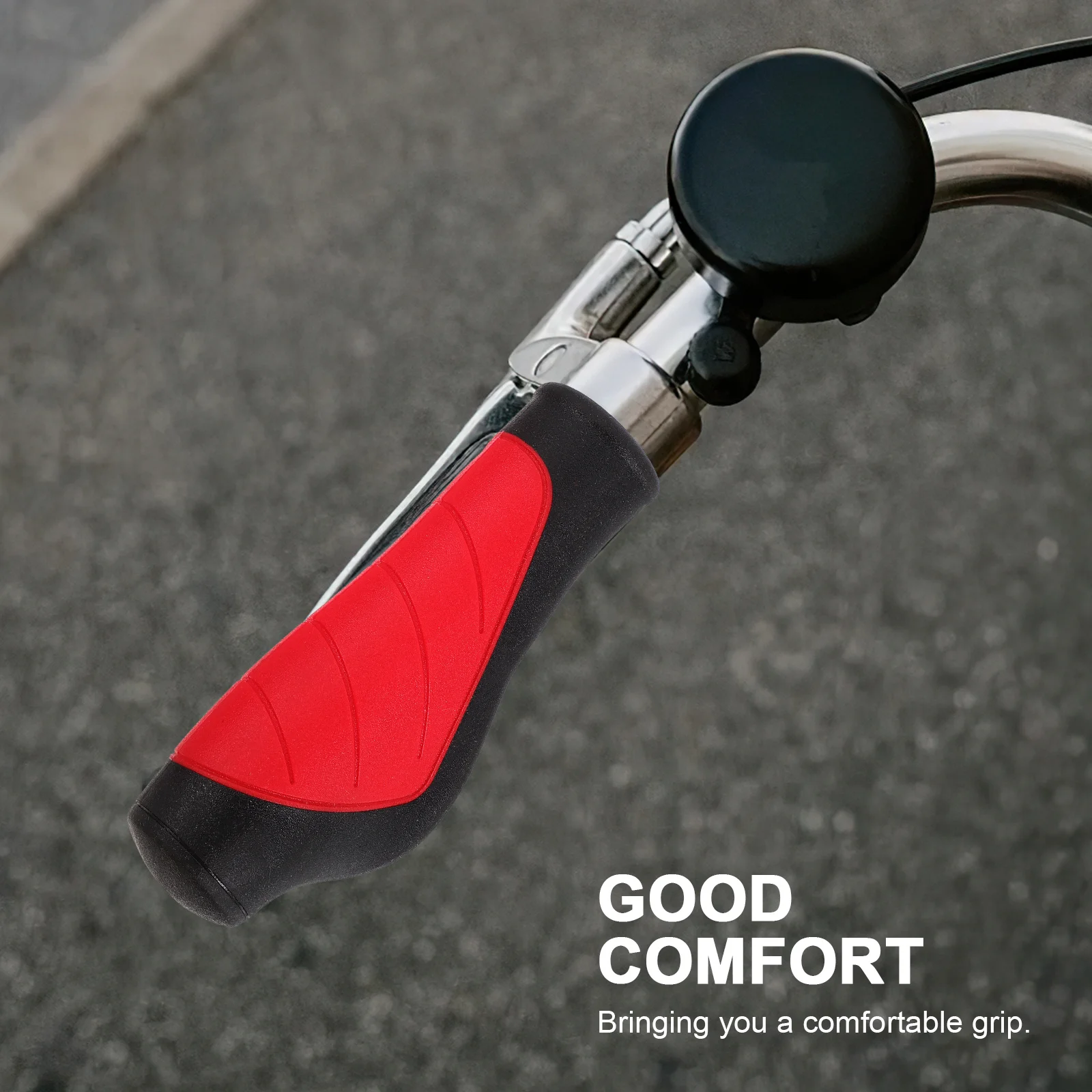 

2pcs Bicycle Handlebar Grips 12X5.5X3Cm Tpe Non-Slip Ergonomic Shock Absorbing For Long Ride Bike Grips Cycling