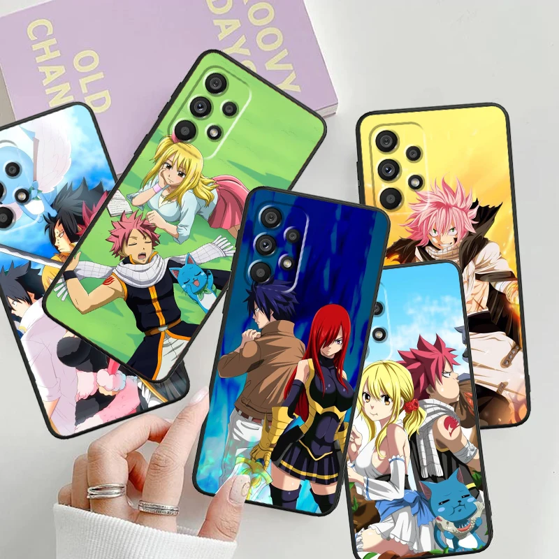 Fairy Tail Japanese Anime For Samsung Note 20 10 Ultra Plus A31 A14 A12 A70 A34 A25 A04 A05 A15 A24 5G Black Cover Phone Case