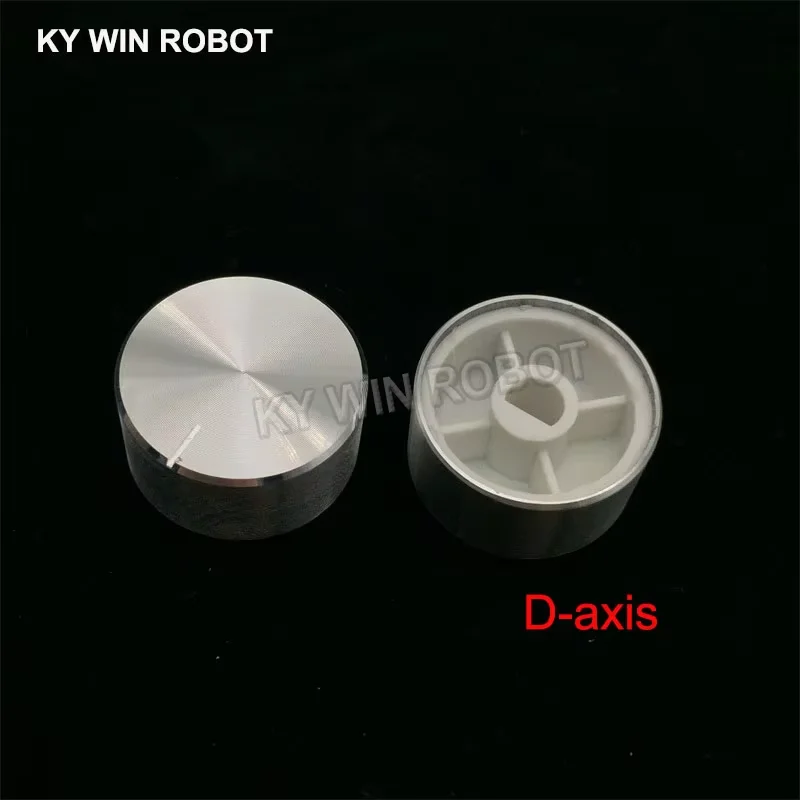 

1 pcs 25x13mm 6mm Shaft Hole Aluminum Alloy Potentiometer Knob White (D-axis)