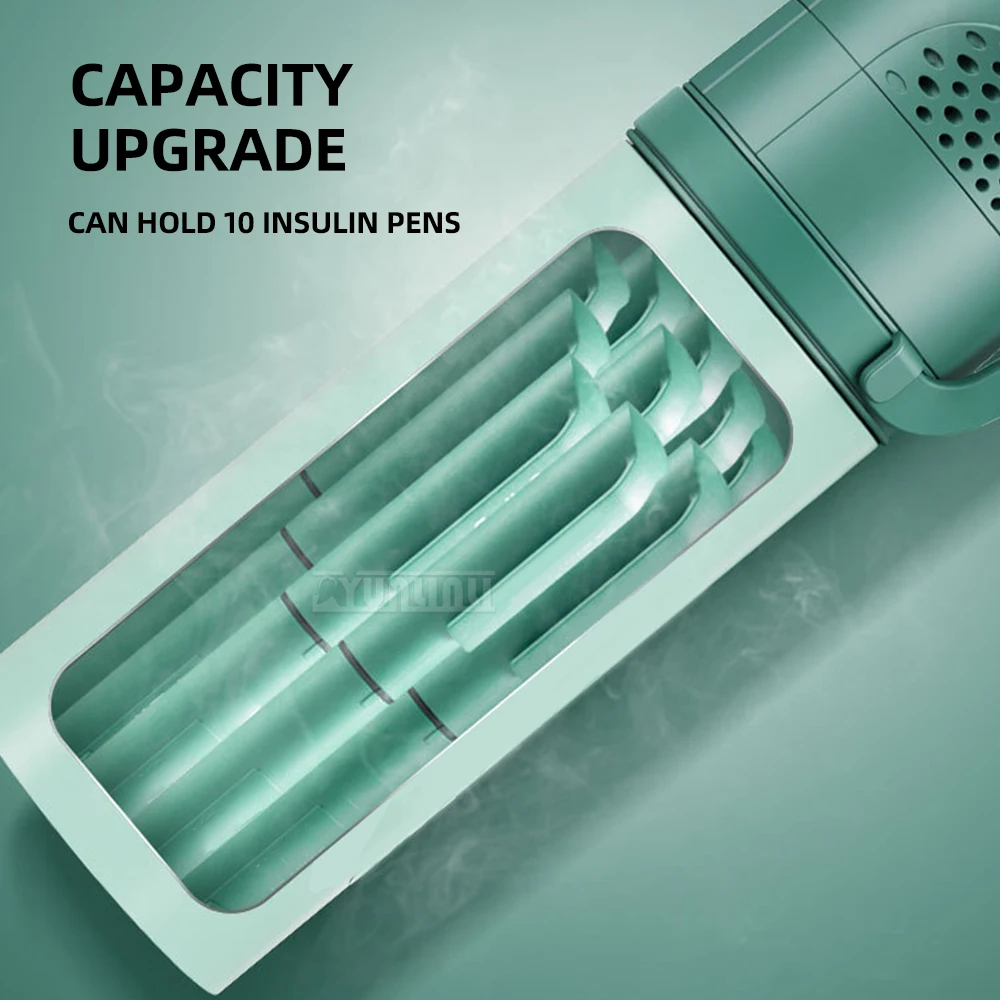 Travel Mini Fridge Portable Insulin Cooling Case Car Vehicle Charging Refrigeration Box Cup