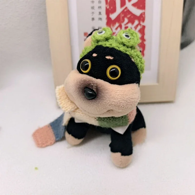 

14cm Doll Headgear Eye Mask Cartoon Animal Cartoon Doll Clothing Accessories Cute Plush Eye Mask