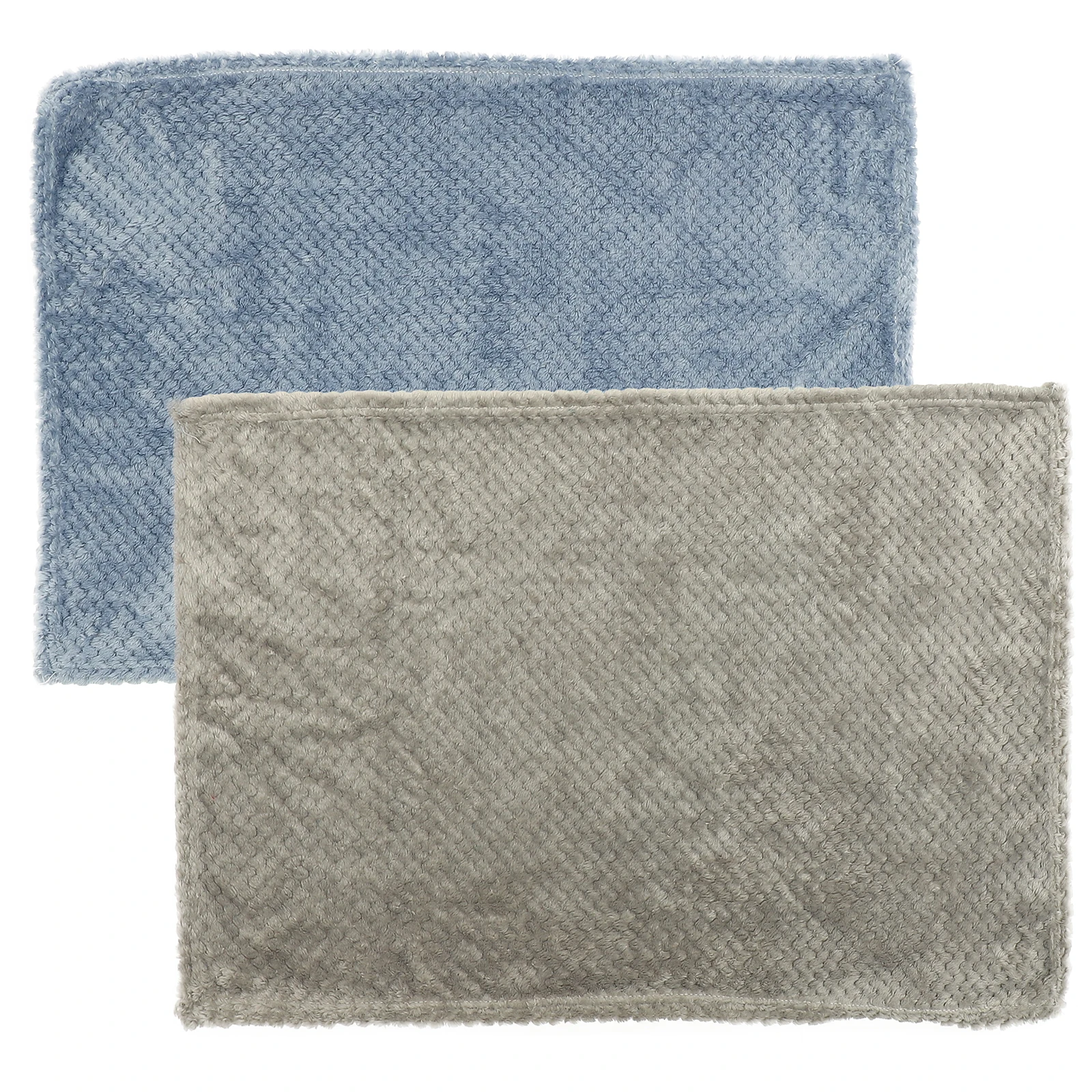 

2pcs Little Pet Wool Sleeping Blanket Bath Towel Cage Grey Guinea Pig Bunny Liner Soft Corn Absorbent Durable Comfortable