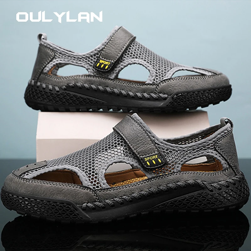 Summer Men\'s Sandals Fashion Outdoor Non Slip Platform Beach Slippers Breathable Casual Shoes for Men Fashion